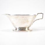 ART DECO SILVER HALLMARKED CREAMER JUG