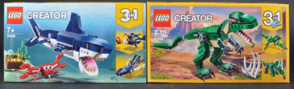 LEGO SETS - LEGO CREATOR - DEEP SEA CREATURES & MIGHTY DINOSAURS