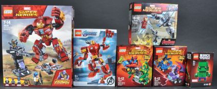 A COLLECTION OF X6 MARVEL RELATED LEGO SETS