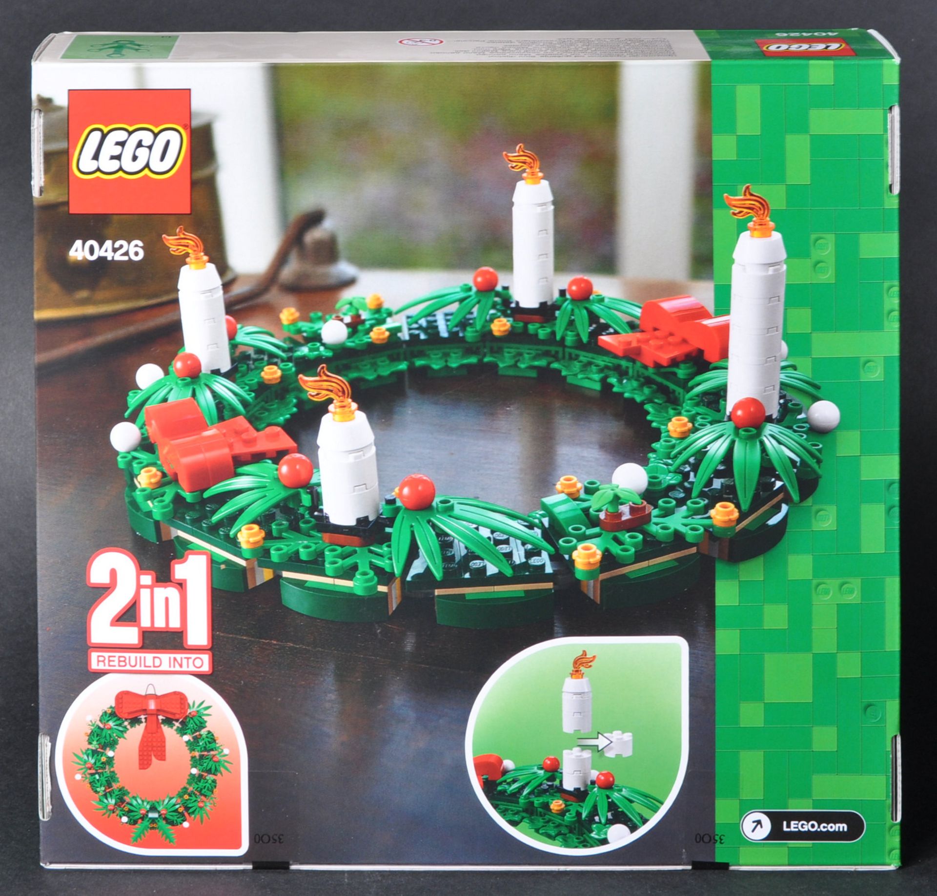 LEGO SET - 40426 - CHRISTMAS WREATH 2 IN 1 - Bild 3 aus 3