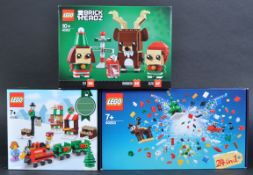 LEGO SETS - X3 FACTORY SEALED LEGO CHRISTMAS SETS