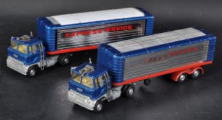 TWO VINTAGE CORGI MAJOR TOYS DIECAST MODEL FORD EXPRESS SERVICE TRUCK