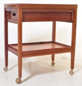 FORMICA MID 20TH CENTURY TIERED TEAK TROLLEY