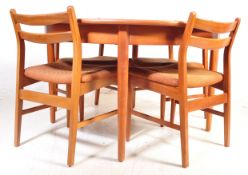 MID CENTURY TEAK DINING TABLE & CHAIRS - GPLAN STYLE