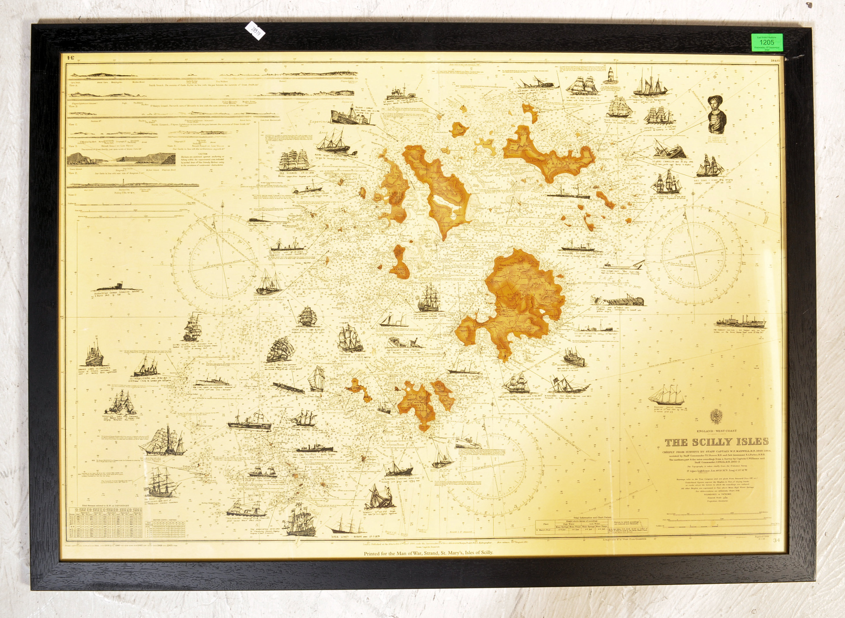 THE SCILLY ISLES - PRINTED SURVEY'S MAP - Image 2 of 5