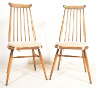 ERCOL - PAIR OF MID CENTURY DINING CHAIRS