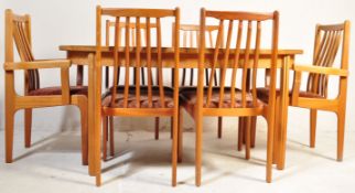 MID CENTURY PORTWOOD DINING TABLE & CHAIRS