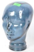 RETRO STYLE GLASS MANNEQUINS HEAD BUST