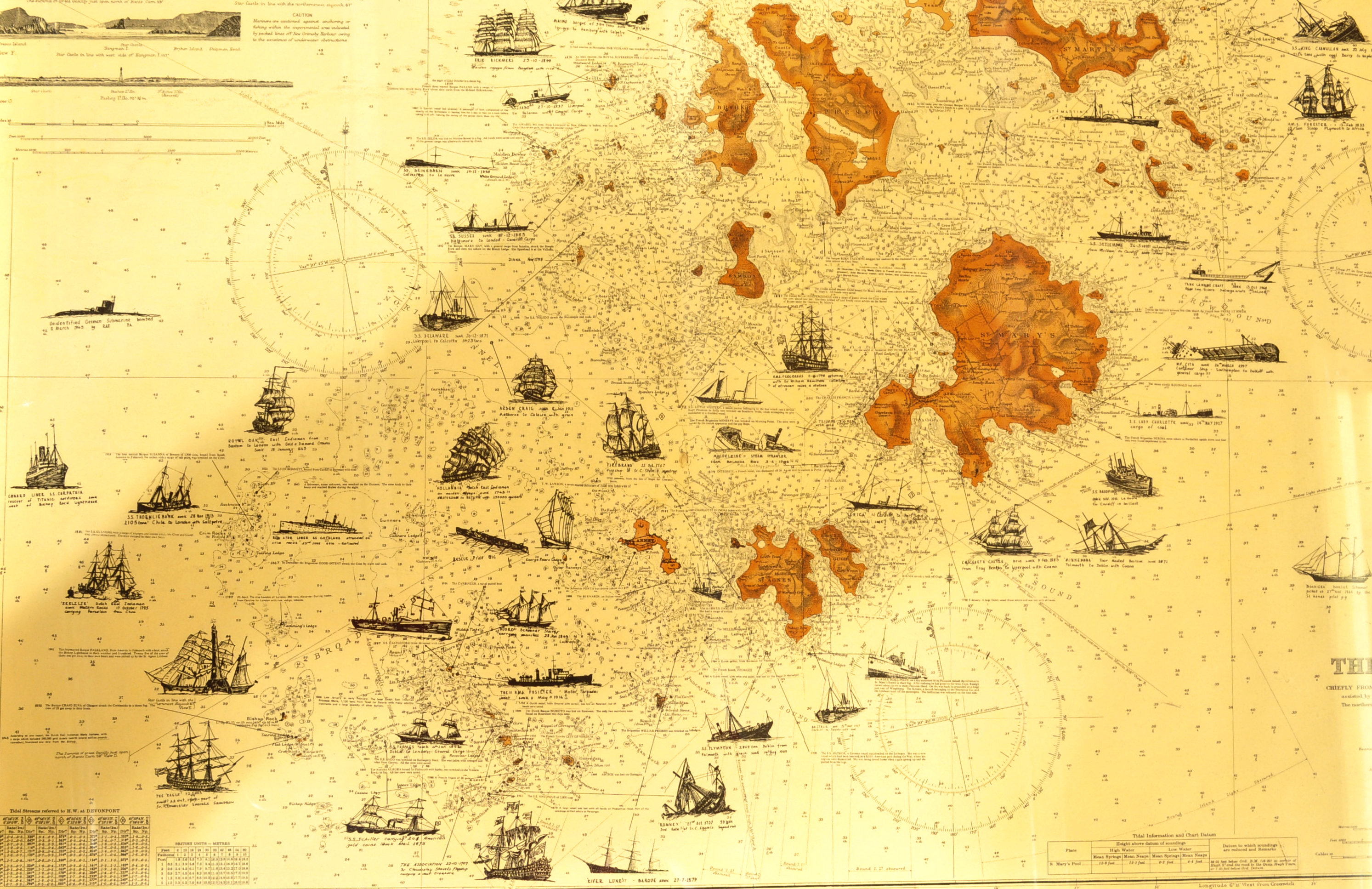 THE SCILLY ISLES - PRINTED SURVEY'S MAP - Image 3 of 5