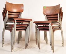 NINE VINTAGE INDUSTRIAL CAFE DINIING CHAIRS