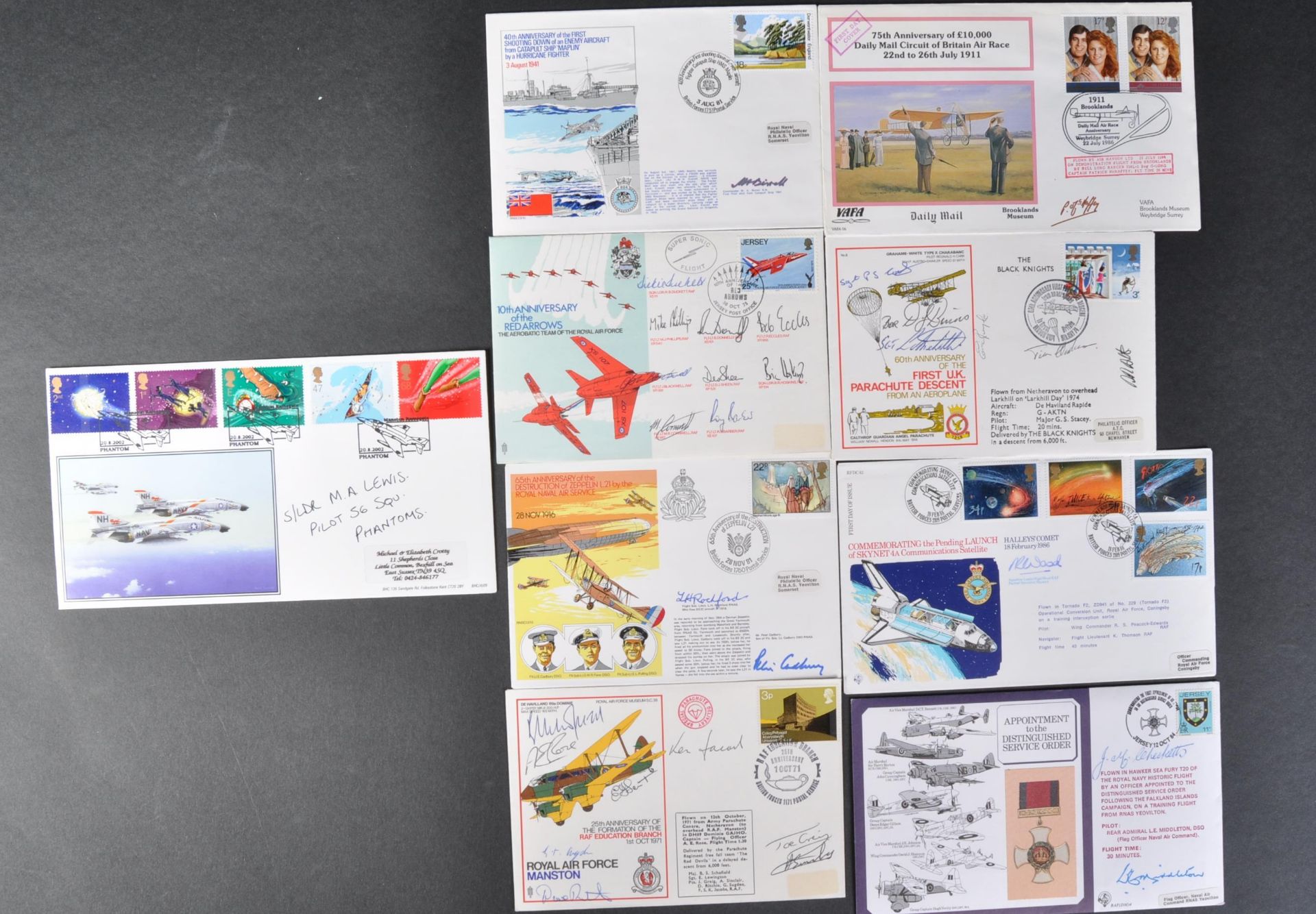 AVIATION / WWII - COLLECTION OF AUTOGRAPHED COVERS / FDCS