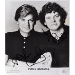 THE EVERLY BROTHERS - AUTOGRAPHED 8X10" PROMO PHOTO