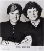 THE EVERLY BROTHERS - AUTOGRAPHED 8X10" PROMO PHOTO