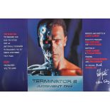 TERMINATOR 2 (1991) - AUTOGRAPHED PROMO BOOKLET - FURLONG