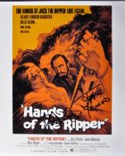 HAMMER HORROR - HANDS OF THE RIPPER - DUAL SIGNED