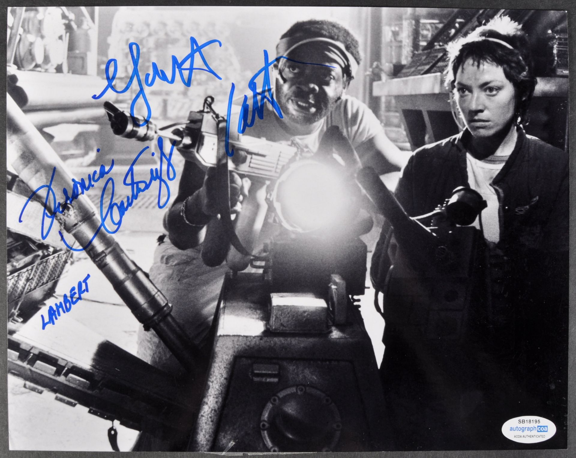 ALIEN (1979) - CARTWRIGHT & KOTTO DUAL SIGNED 8X10" - AFTAL