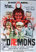 DOCTOR WHO - THE DAEMONS - MULTI-SIGNED POSTER