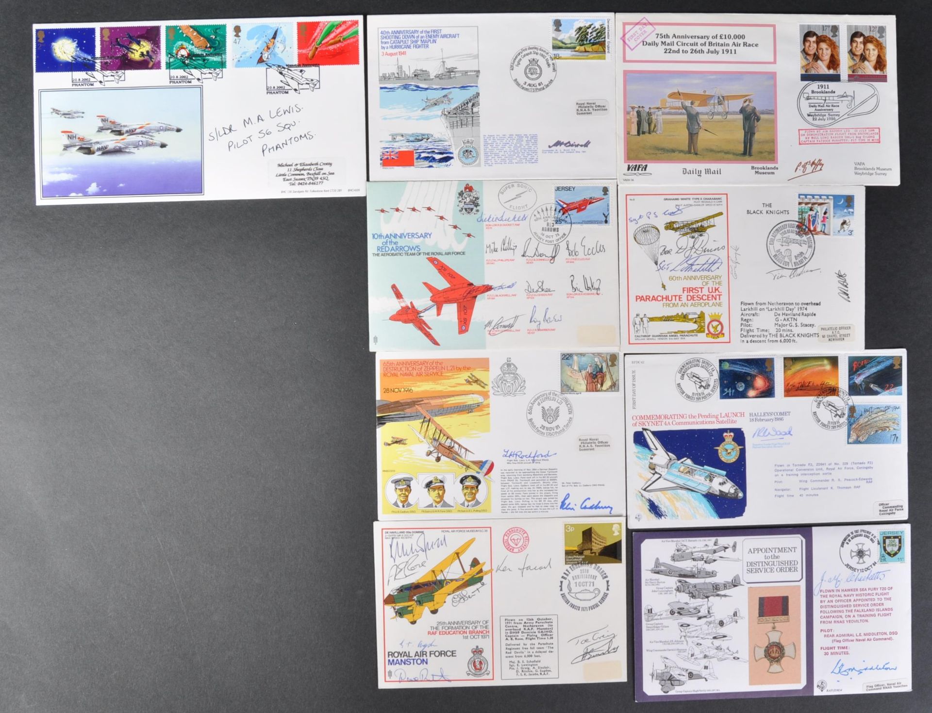 AVIATION / WWII - COLLECTION OF AUTOGRAPHED COVERS / FDCS - Bild 2 aus 8