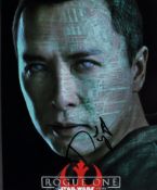 STAR WARS - ROGUE ONE - DONNIE YEN - SIGNED 8X10" PHOTO - AFTAL