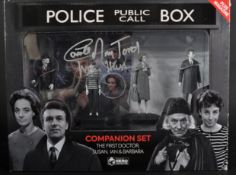 DOCTOR WHO - THE FIRST DOCTOR - AUTOGRAPHED ACTION FIGURE SET