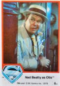 SUPERMAN - NED BEATTY (D.2021) - SIGNED TRADING CARD - AFTAL