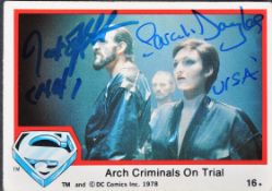 SUPERMAN - O'HALLORAN & DOUGLAS - SIGNED TRADING CARD - AFTAL