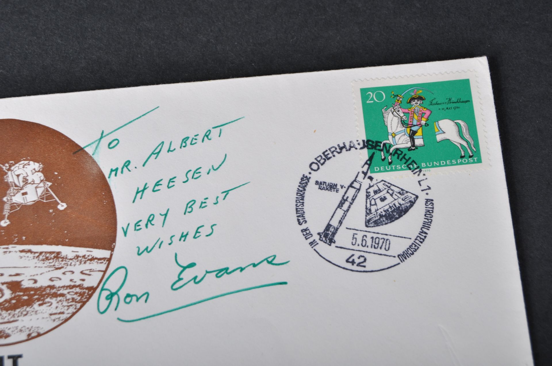 SPACE EXPLORATION - RON EVANS (1933-1990) - APOLLO 17 - AUTOGRAPH - Image 3 of 3