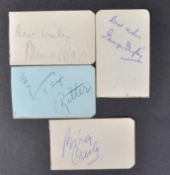 AUTOGRAPHS - SELECTION FROM VINTAGE ALBUM - BING CROSBY ETC