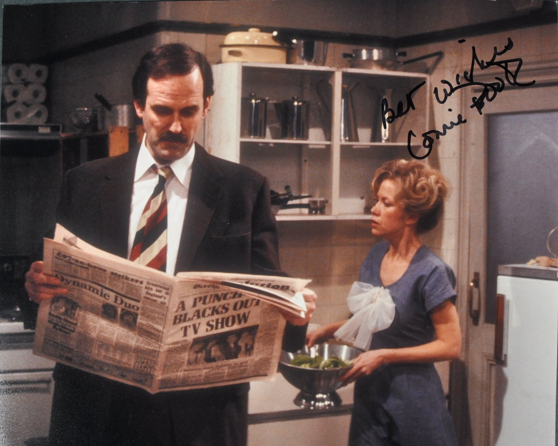 FAWLTY TOWERS - CONNIE BOOTH - AUTOGRAPHED 8X10" PHOTO