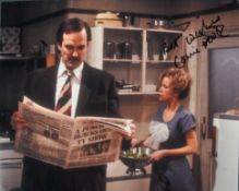 FAWLTY TOWERS - CONNIE BOOTH - AUTOGRAPHED 8X10" PHOTO