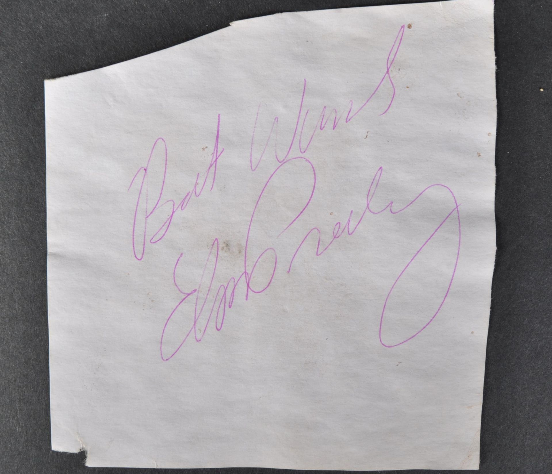 ELVIS PRESLEY (1935-1977) - AUTOGRAPHED ALBUM PAGE WITH PROVENANCE