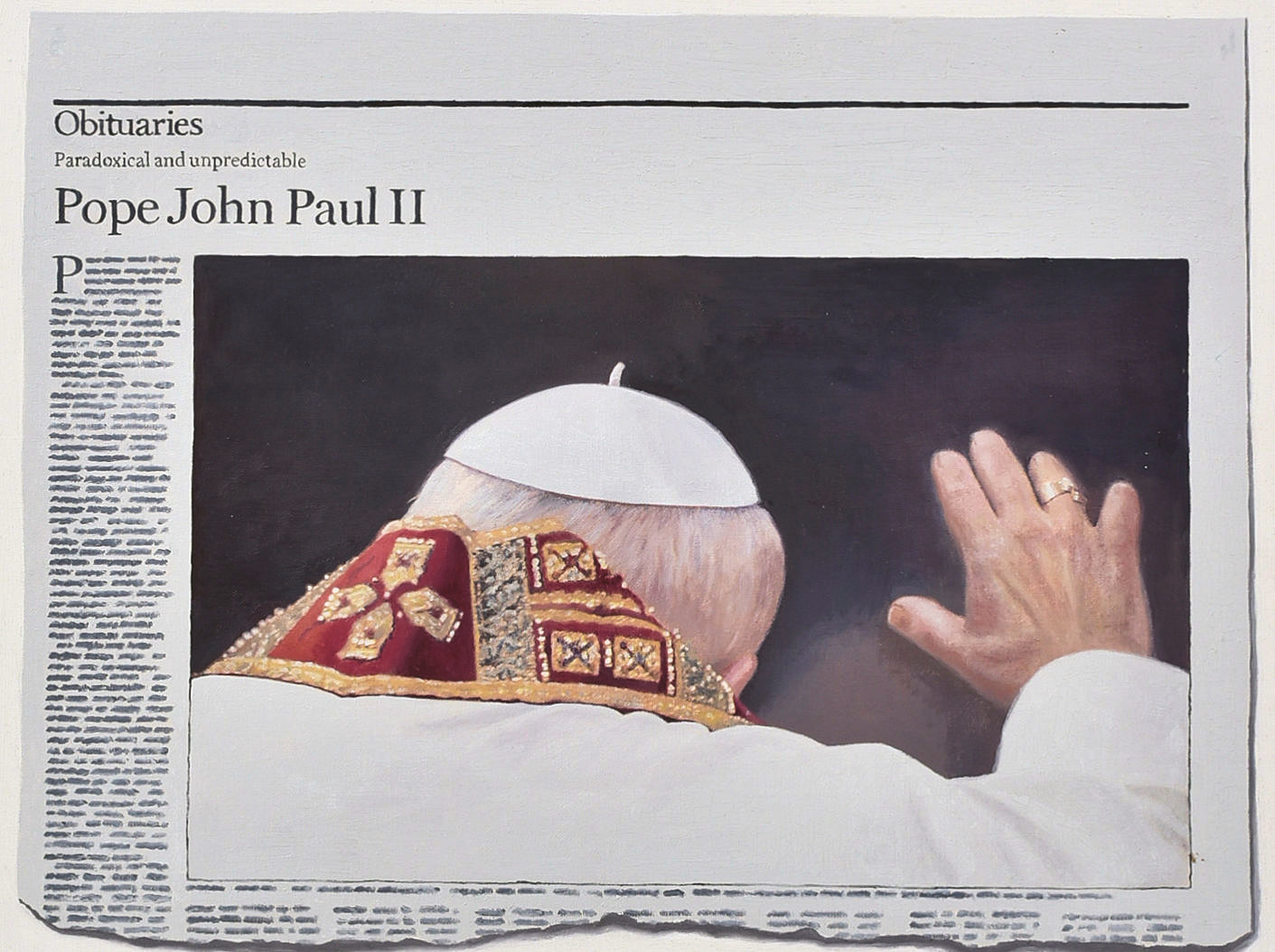 HUGH MENDES (B.1955) - OBITUARIES POPE JOHN PAUL II, 2006