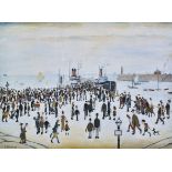 L S LOWRY (B.1887) - FERRY BOATS, 1960