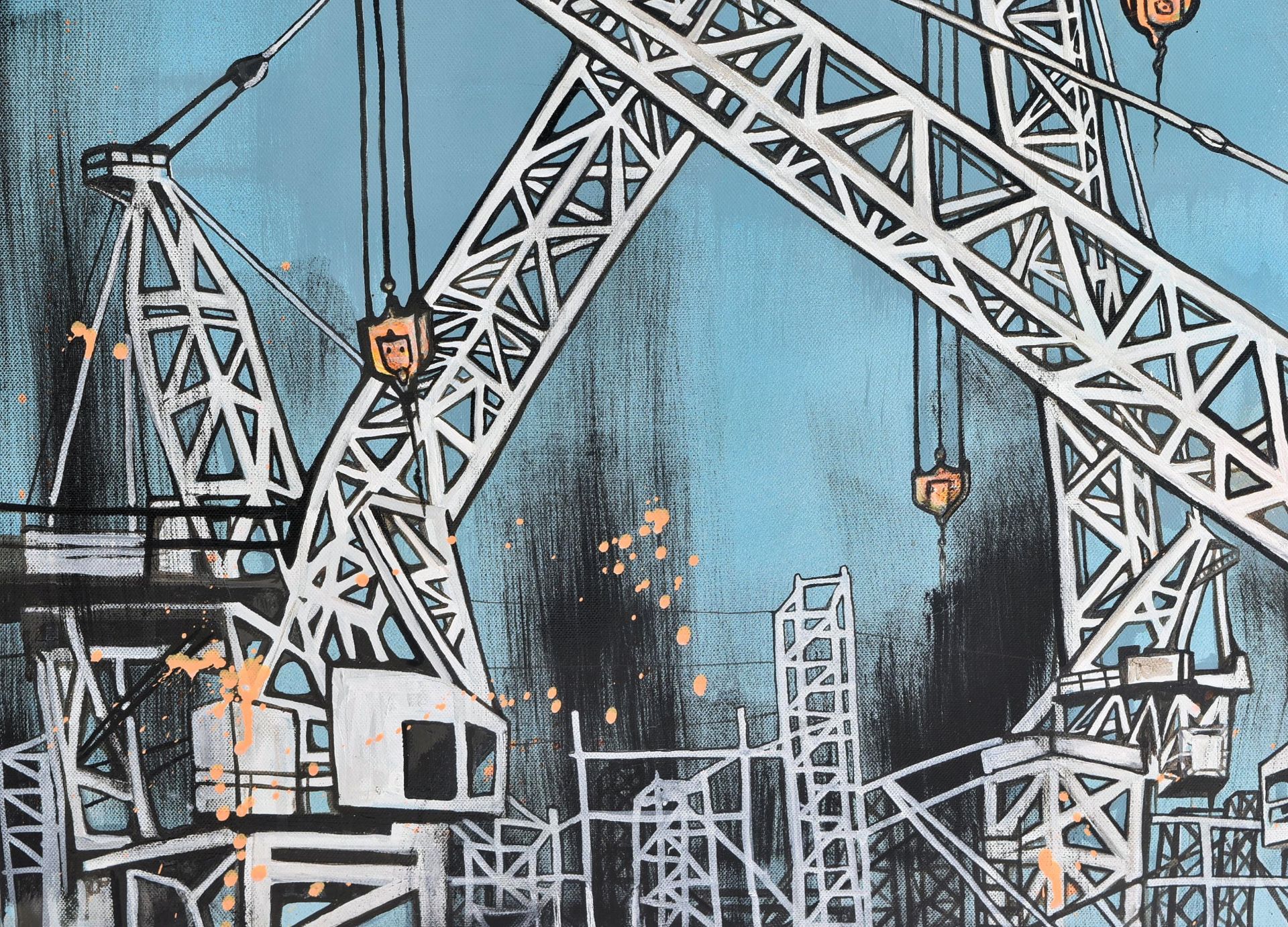 JO PEEL (BRITISH) - CRANES, 2009 - Image 2 of 5