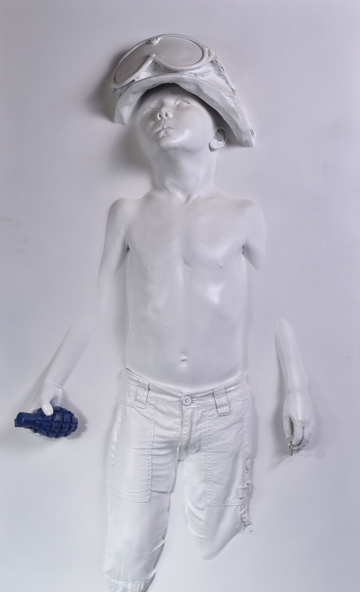 SCHOONY (B.1974) - PANEL BOY SOLDIER (BLUE), 2013 - Image 2 of 4