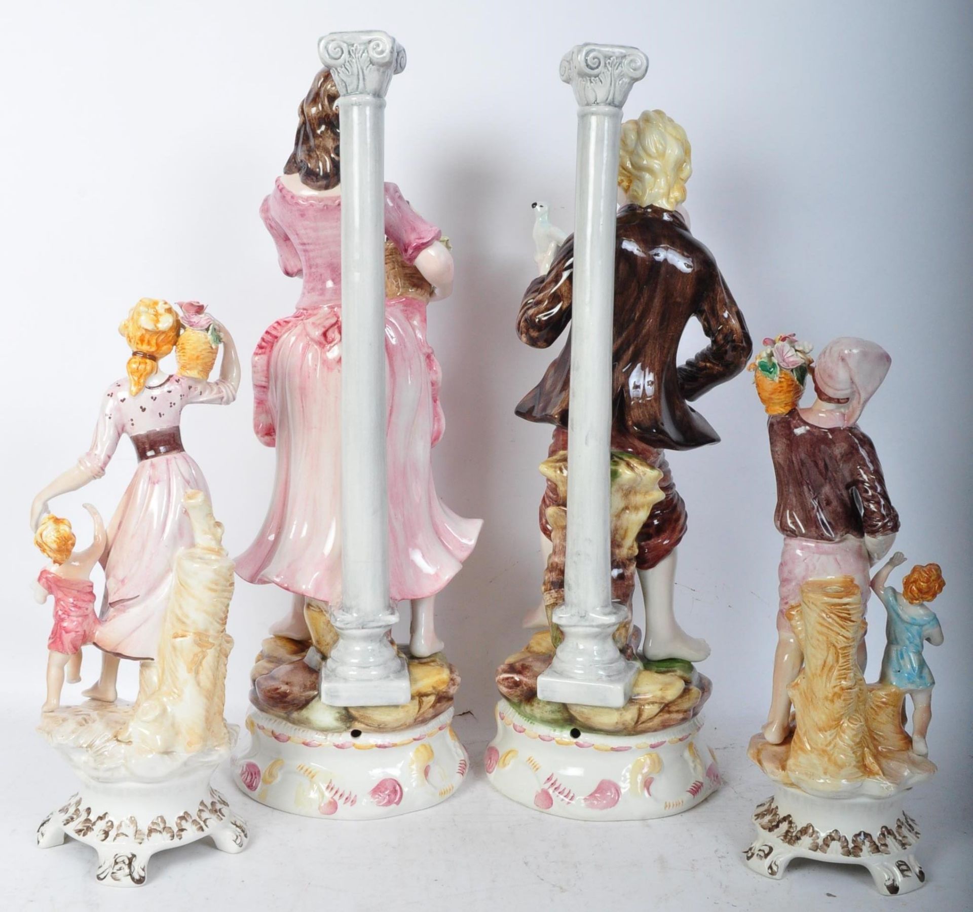 VINTAGE ITALIAN PORCELAIN FIGURES & LAMP BASES - Image 5 of 5