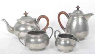 EARLY 20TH CENTURY ARTS & CRAFTS STYLE KEMP BROS PEWTER COFFEE SET