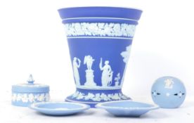 COLLECTION VINTAGE WEDGWOOD JASPERWARE - VASE - POTS - DISHES