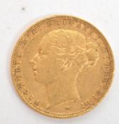 1884 VICTORIAN SOVEREIGN COIN