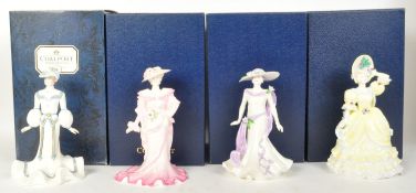 COLLECTION OF FOUR COALPORT BONE CHINA LIMITED EDITION FIGURES