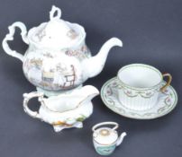 ASSORTMENT OF VINTAGE ENGLISH & CONTINENTAL FINE BONE CHINA ITEMS