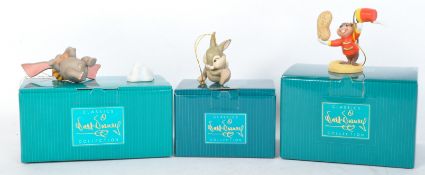 THREE WALT DISNEY CLASSICS COLLECTION CERAMIC FIGURES