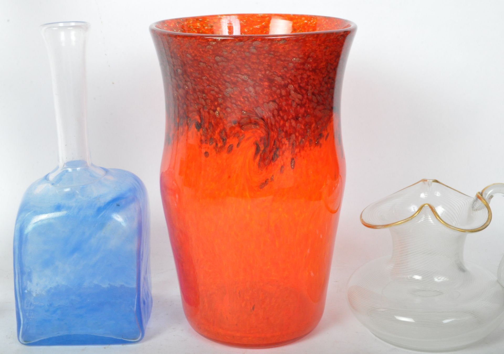 COLLECTION OF MID CENTURY GLASS - STRATHEARN - VASES - DECANTER - Image 2 of 4