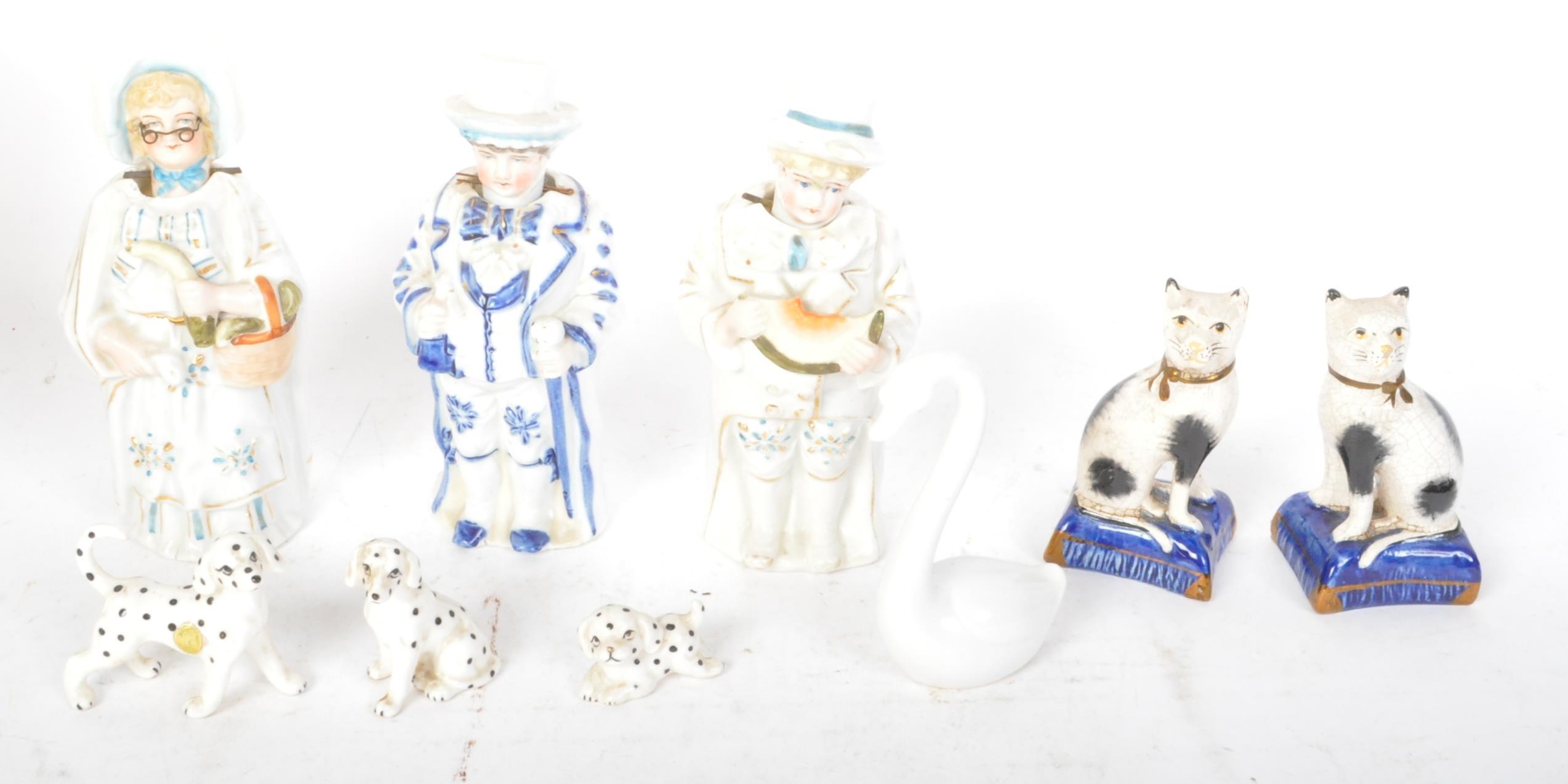 COLLECTION OF VICTORIAN 19TH CENTURY CHINA FIGURINES