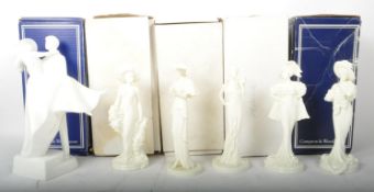 COLLECTION OF CHINA FIGURES - WORCESTER - COALPORT - DOULTON