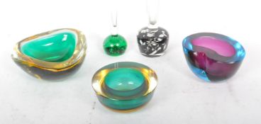 COLLECTION RETRO MURANO STYLE ITALIAN ART GLASS