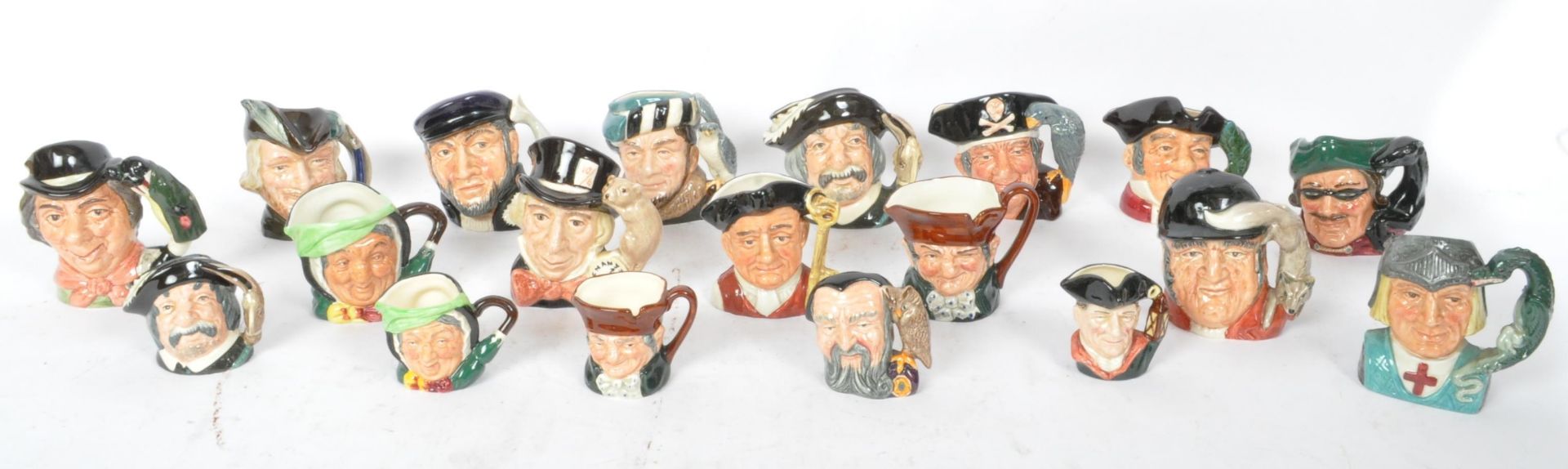 LARGE COLLECTION OF VINTAGE ROYAL DOULTON TOBY JUGS