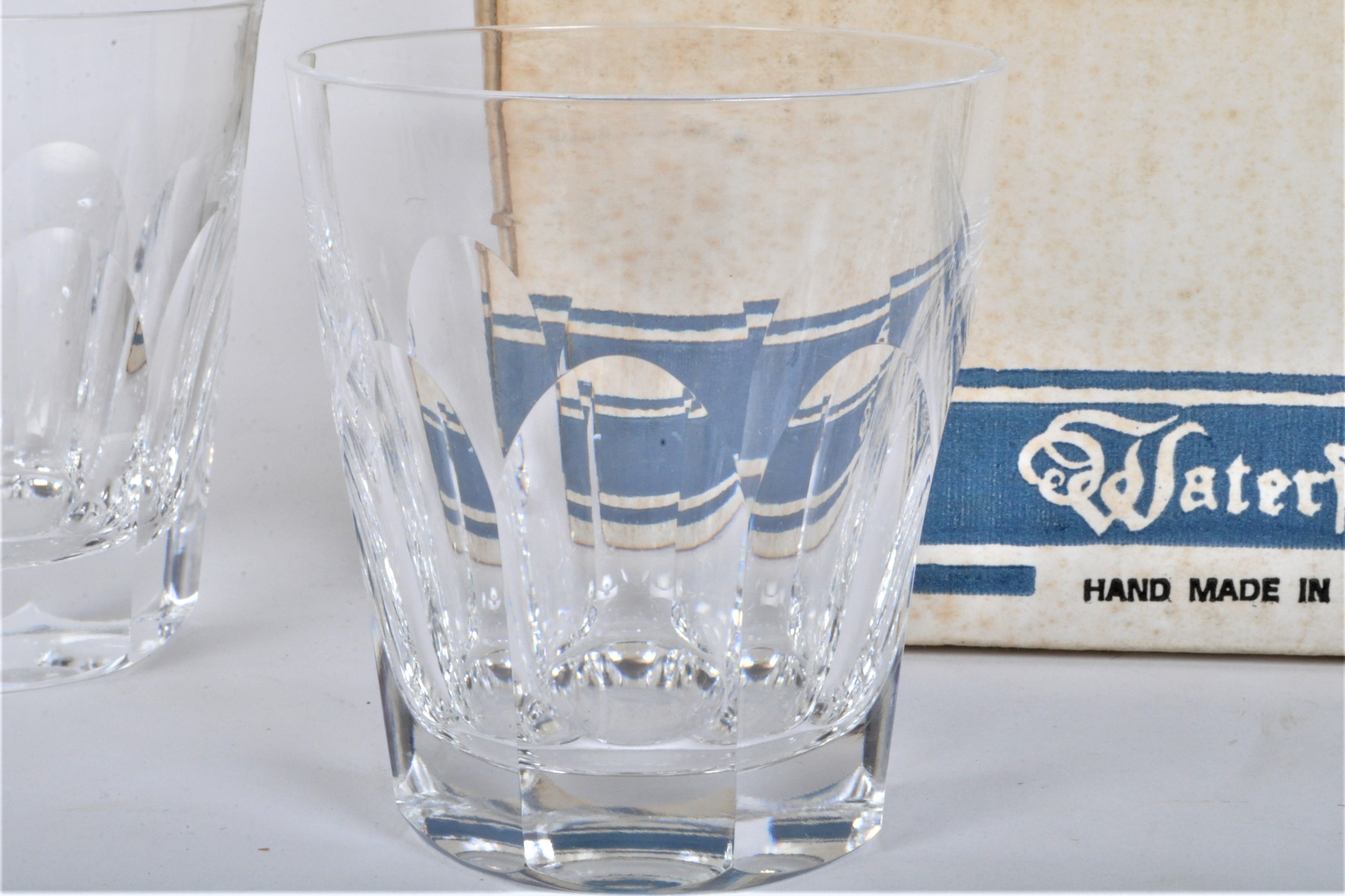 SET OF SIX VINTAGE WATERFORD SHEILA CUT GLASS TUMBLERS - Image 2 of 6