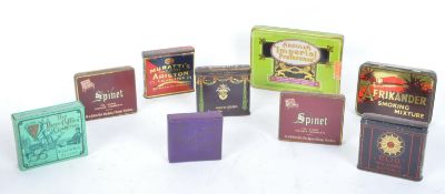 COLLECTION OF CIGARETTE TOBACCO TINS