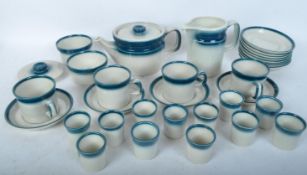 COLLECTION OF VINTAGE 20TH CENTURY WEDGWOOD BLUE PACIFIC CHINA